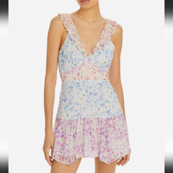 Love Shack Fancy Seneca Floral Tiered Fit & Flare Dress MSRP $425 - Picture 2 of 16